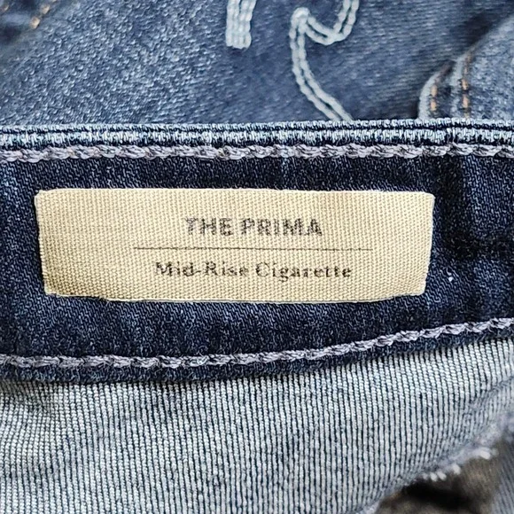 AG Adriano Goldschmied Jeans Womens 26R Prima Mid Rise Cigarette Denim Stretch - Picture 11 of 13